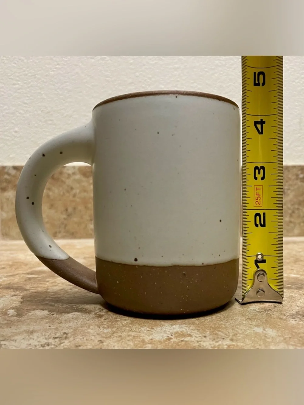 East Fork pottery, The Mug in eggshell color, 12oz mug - Picture 4 of 5